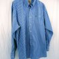 Classic Cut Wrangler Cotton Blend Long Sleeve Button Up Shirt Men's Size XXL