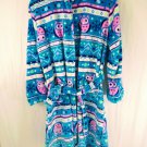 Komar Kids Super Soft Polyester Fleece Hooded Robe Girls Size Large 14/16 Owls