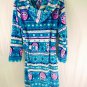 Komar Kids Super Soft Polyester Fleece Hooded Robe Girls Size Large 14/16 Owls