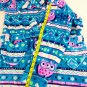 Komar Kids Super Soft Polyester Fleece Hooded Robe Girls Size Large 14/16 Owls