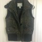 Daytrip Vest Womens Small Acrylic Wool Outerwear Warm Tweed Multi Color