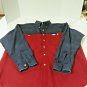 Vintage Chaps Ralph Lauren Red/Blue Block Button Long Sleeve Shirt Men's M 90&acirc;��s