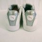 PUMA Classic White Leather Rubber Sloes Womens Soft Foam Shoes Size 5 VERY NICE