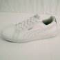 PUMA Classic White Leather Rubber Sloes Womens Soft Foam Shoes Size 5 VERY NICE