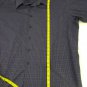 Pronto Uomo No Iron 100% Cotton Black Gray Small Chex Mens Dress Shirt Size XXL