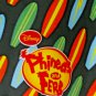 Phineas And Ferb Boys 10/12 Large Swim/Board Shorts 100% polyester Disney