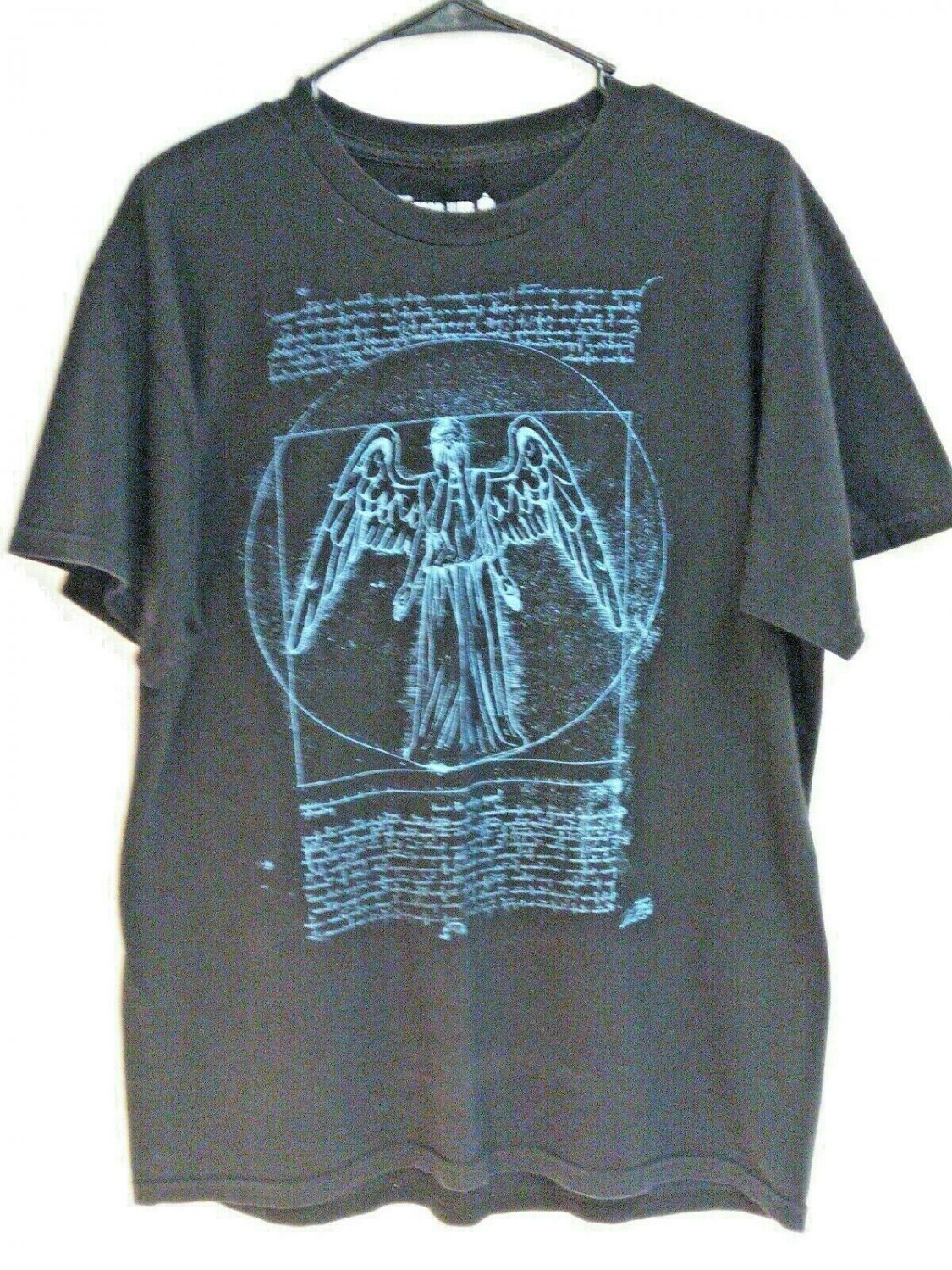 Dr Who BBC Black Cotton Weeping Angel T-shirt Ripple Junction Mens Large