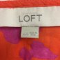 Loft Blouse Top Butterfly Sleeve Colorful Womens XS 100% Cotton