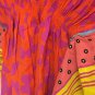 Loft Blouse Top Butterfly Sleeve Colorful Womens XS 100% Cotton
