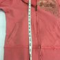Hurley Zip Up Womens Size Medium Logo Sweatshirt Jacket Coral