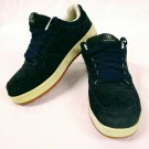 Converse Black Leather Suede Unisex Skateboard Shoes Mens 8M Womens 10M