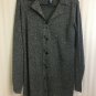 Susan Graver Sparkley Jacket Top Long Womens Medium Metallic