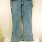 Daniel Cotton/Spandex Blue Light Washed Flared Bottom Jeans Womens Size 13