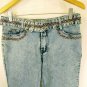Daniel Cotton/Spandex Blue Light Washed Flared Bottom Jeans Womens Size 13