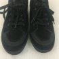 Aerosoles Shoes Womens Size 8.5 Wide Suede Leather Lace Up Sneaker Black