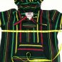 Original Senor Lopez Kids Cotton Blend Heavy Canvas Poncho/Hoodie Size Medium