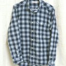 Dr Martens Air Wair Blue Plaid Long Sleeved Button Down Shirt 100% cotton size M