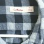 Dr Martens Air Wair Blue Plaid Long Sleeved Button Down Shirt 100% cotton size M