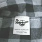 Dr Martens Air Wair Blue Plaid Long Sleeved Button Down Shirt 100% cotton size M