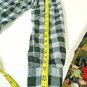 Dr Martens Air Wair Blue Plaid Long Sleeved Button Down Shirt 100% cotton size M
