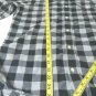 Dr Martens Air Wair Blue Plaid Long Sleeved Button Down Shirt 100% cotton size M