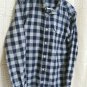 Dr Martens Air Wair Blue Plaid Long Sleeved Button Down Shirt 100% cotton size M