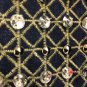 Ameri Mode Jean Jacket Bling Studs Button Front Denim Spring Coat Womens Size XL