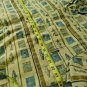 WOOLRICH Cream Fish Stripe Men's Short Sleeved Shirt Size L NICE