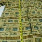 WOOLRICH Cream Fish Stripe Men's Short Sleeved Shirt Size L NICE