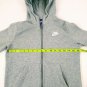 Nike Gray Cotton/Polyester Kids Zip Up Hoodie Size Medium VERY NICE