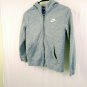 Nike Gray Cotton/Polyester Kids Zip Up Hoodie Size Medium VERY NICE