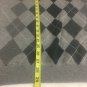 Claiborne Sweater Mens Size XXL Gray Diamond Pattern Long Sleeve Cotton Pullover