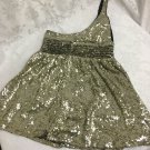 XXI Exclusive Dress Sequins One Strap Womens Large Forever 21 Short Summer
