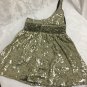 XXI Exclusive Dress Sequins One Strap Womens Large Forever 21 Short Summer