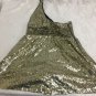 XXI Exclusive Dress Sequins One Strap Womens Large Forever 21 Short Summer