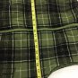 Coffeeshop Vest Wool/rayon Womens Large Green Plaid