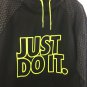 Nike Therma Fit Hoodie Just Do It Size XL Black Neon Yellow Active Wear