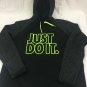 Nike Therma Fit Hoodie Just Do It Size XL Black Neon Yellow Active Wear
