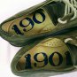 1901 Brown Suede Leather Lace Up Loafers Cushion Insoles Mens Size 8M VERY NICE