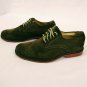1901 Brown Suede Leather Lace Up Loafers Cushion Insoles Mens Size 8M VERY NICE