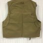 Weather Rite Fishing Vest Mens Medium Khaki Tan Pockets Zip Front
