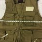 Weather Rite Fishing Vest Mens Medium Khaki Tan Pockets Zip Front
