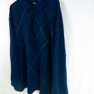 Haggar Cotton/Polyester Argyle Pull Over Long Sleeve Sweater Mens Size XXXL