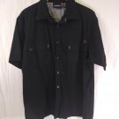 Genuine Dickies 100% Cotton Classic Short Sleeve Black Casual Shirt Mens XXL