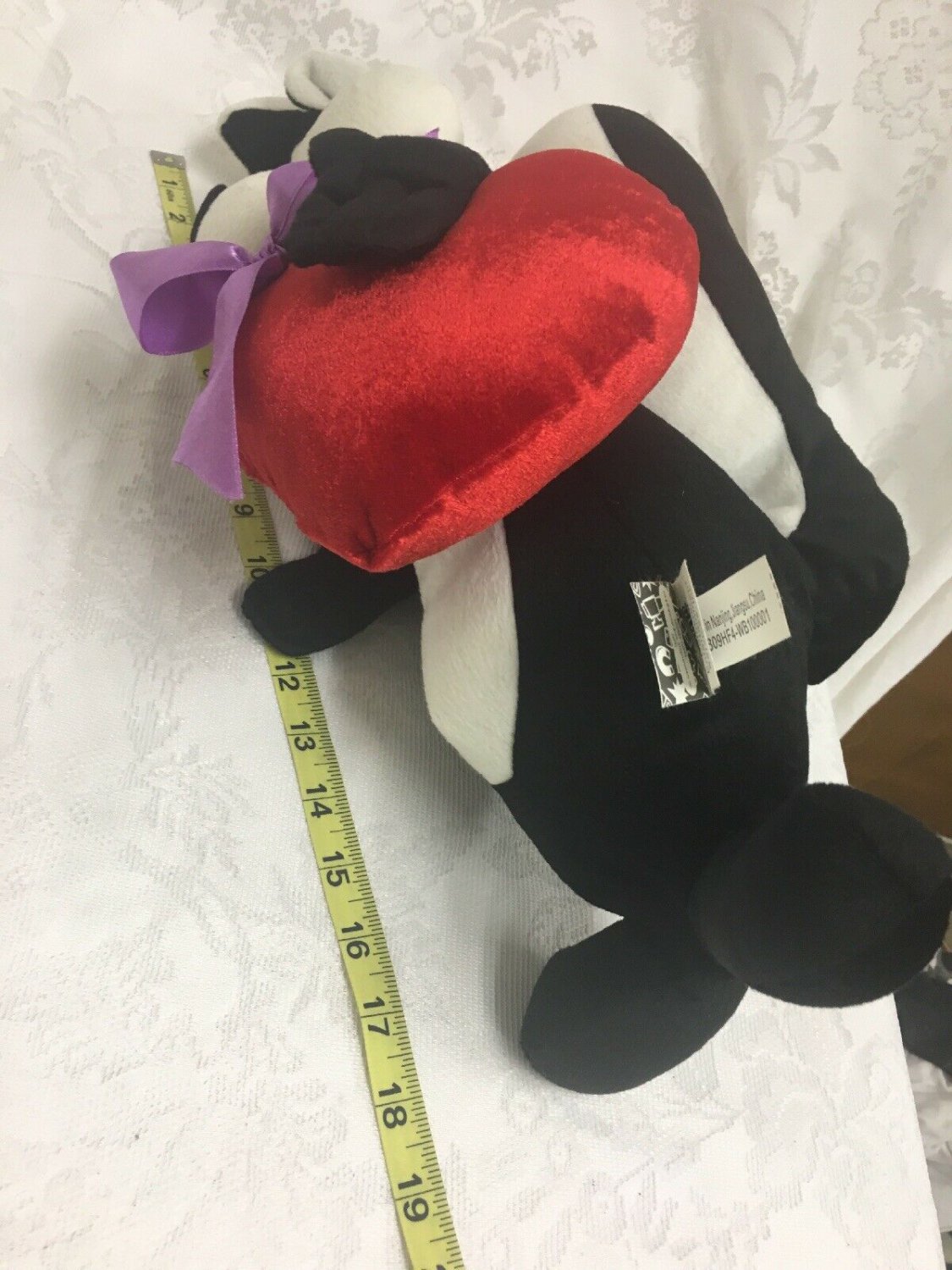 Looney Tunes Pepe Le Pew Stuffed Plush 18” Warner Bros