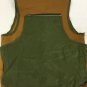 Saf T Bak Hunting Vest Mens Medium 38-40 Zip Off Game Bag Brown/green