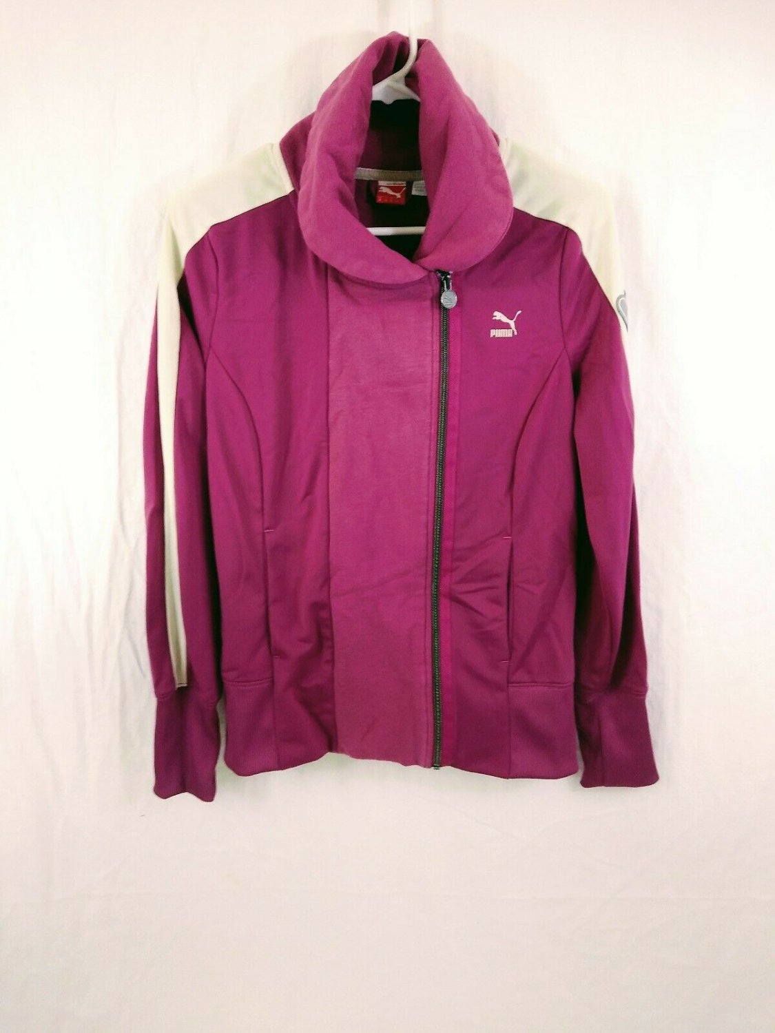 Vintage Puma Jacket Track Womens Sport Lifestyle Zip Up Sweatshirt Size medium
