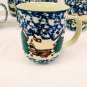 Folk Craft Cabin in The Snow By Tienshan Lot Of 8 Cocoa/Coffee Mugs VERY NICE