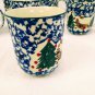 Folk Craft Cabin in The Snow By Tienshan Lot Of 8 Cocoa/Coffee Mugs VERY NICE