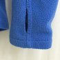 Reebok Fleece Pullover Womens Size XS Blue Thumb Holes Pouch Pocket Logo